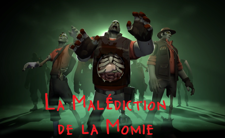 Illustration Halloween Team Fortress 2 de l'evenement de la Fun Fortress Family